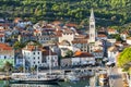 Nice Jelsa in Hvar in Croatia Royalty Free Stock Photo